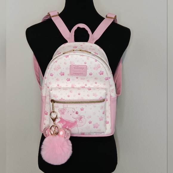 Loungefly Handbags - NWOT "RARE" Loungefly Disney Winnie The Pooh Cherry Blossom Mini Backpack